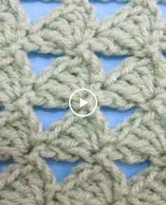 Triangle Trains Crochet Stitch - Calendar Blanket - May