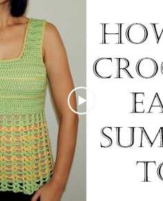 Easy Crochet Summer Top  Beginner Friendly