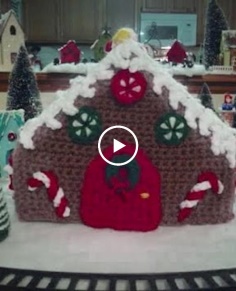 DIY Crochet Gingerbread House