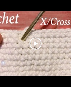 How to Crochet the X or Cross StitchSuper Easy Stitch