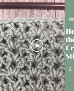 Double Crochet V Stitch - How to Crochet
