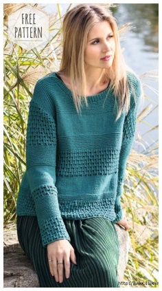 Pullover crochet free pattern
