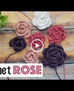 Quick & Easy Crochet Rose  Sewrella