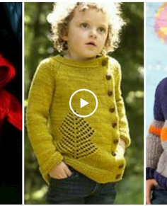 Stylish And Beautiful Hand knitting Sweaters designs For kids
