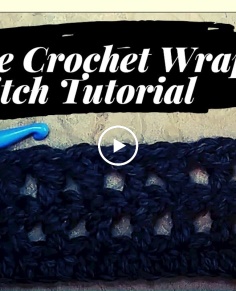 Wrapped Double Crochet Stitch Tutorial Double Crochet Wrapped Stitch