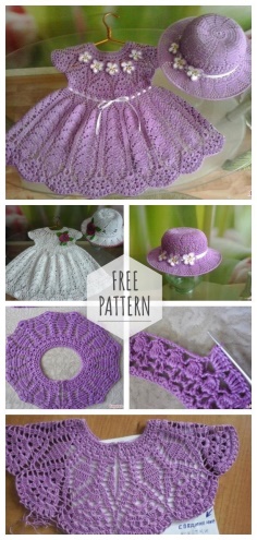 Set for the little princess free pattern
