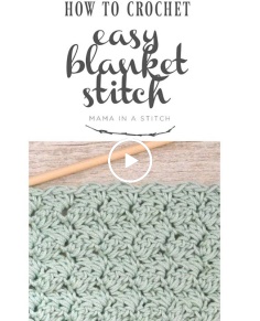 How To Crochet the Easy Blanket Stitch