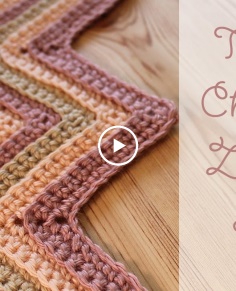 Crochet Textured Chevron  Zig Zag Stitch