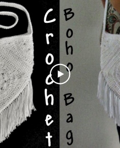 Crochet Boho Bag Tutorial  Crochet Over The Shoulder Bag