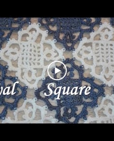 Crochet Lace Square Motif Royal Square Easy Method