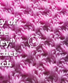 Lily of The Valley crochet stitch for fast and easy crochet baby blankets and more 132