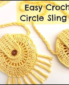 How to Crochet Circle Sling Bag tutorial