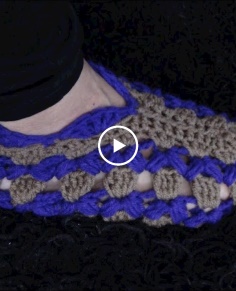 How to Crochet Slippers Pattern 