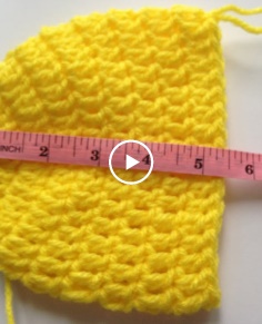 Crochet a Simple Baby Beanie for newborn's 0-6 months