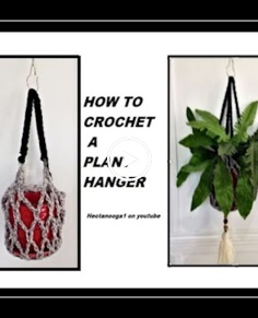 HOW TO CROCHET A PLANT HANGER Home decor Crochet for the home house and home crochet
