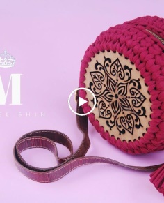 crochet circle bag how to make macaron bag