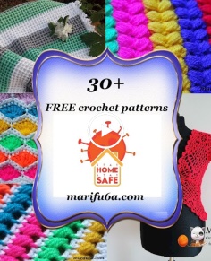 30+ Free crochet patterns Stay home Stay safe ?????? blanket afghan scarf jacket hat stitch