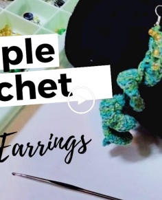 How to Crochet a Beaded Curly Cue Earrings