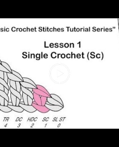 Learn How To Crochet~Lesson 1of 6 "Basic Crochet Stitches Series"