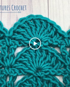 How to Crochet the Peacock Fan Stitch