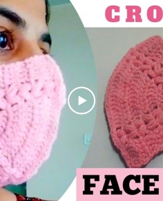 How to Crochet Quick and Easy Face Mask #crochettutorial #crochetfacemask #crochetmask #61