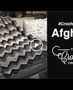 Crochet Bean Stitch Chevron Blanket