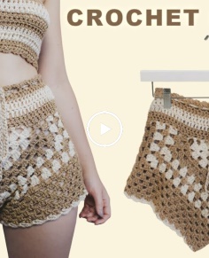 How to Crochet a Shorts  High-Waisted Shorts  Crochet Tutorial