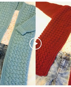 The Pixie Kids Cardigan Crochet Tutorial RIGHT HANDED