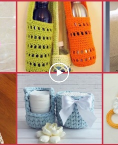 Beautifull & creative crochet knitting home decorating ideas