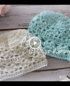 How to Crochet Newborn Hat with Lacy Design Easy Crochet Pattern and Video Tutorial