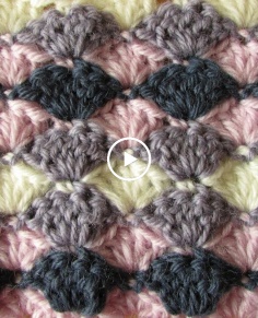 VERY EASY crochet shell stitch blanket - crochet blanketafghan for beginners