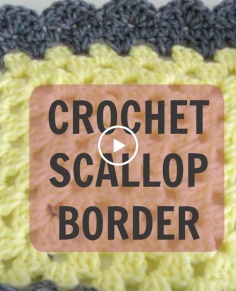 How to Crochet a Scallop Border