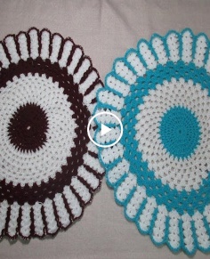 How to make Round Crochet Table