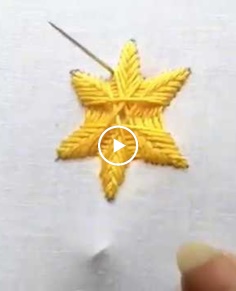 STAR STITCH HAND EMBROIDERY BY EASY LEARNING ATIB
