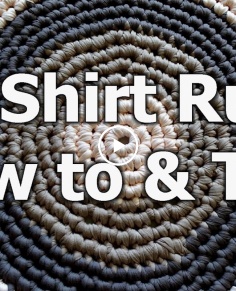 Crochet T Shirt Yarn Rug - How to & tips - Crochet Tutorial