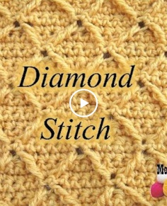 Diamond Stitch   Crochet Tutorial