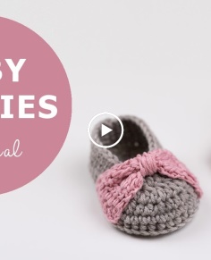 How To Crochet Baby Booties  Croby Patterns
