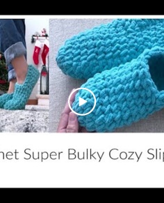 How to Crochet Easy Super Bulky Slipper