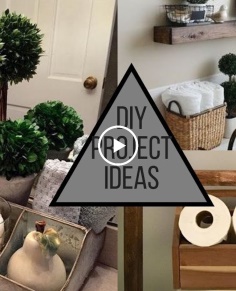 DIY Bathroom Decorating Ideas - Storage Solutions & More