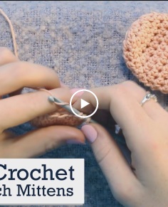 How to Crochet Baby Scratch Mittens: UPDATED Crochet Tutorial for Beginners  Last Minute Laura