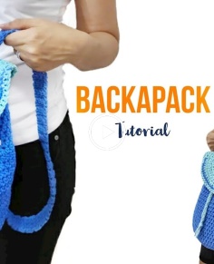 DIY Crochet Backpack Tutorial  GIRLS Backpack Design  Part 1 of 2