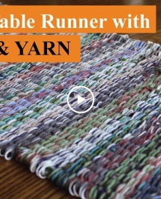 Weave a Table Runner with Crochet Thread - Easy and Beautiful!  Weaving 101