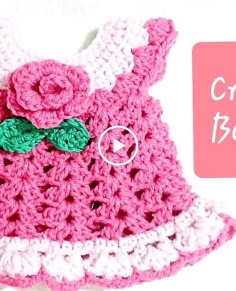 Very Easy Crochet Newborn Baby Dress