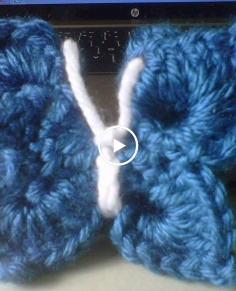 How to crochet an Easy 3D butterfly  NOT flat 3D