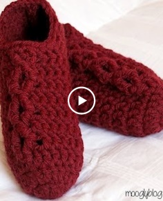 How to Crochet: Simple Chunky Cable Crochet Slippers