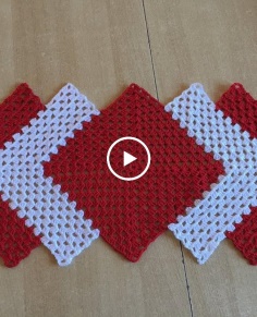 Crochet table runner tutorial