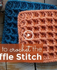 How to Crochet the Waffle Stitch: Waffle Stitch Tutorial
