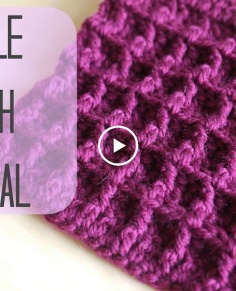 How to crochet the Waffle stitch