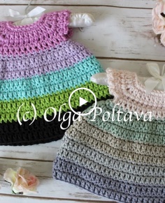 Caron x Pantone Newborn Dress: Make in One Hour Free Crochet Pattern and Video Tutorial