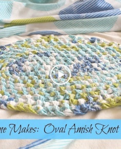 How to make an Oval Amish Knot (toothbrush) Rag Rug Tutorial